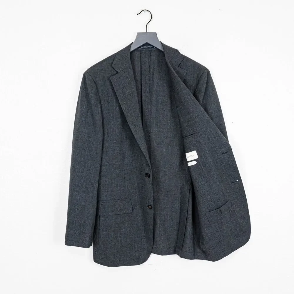 Suitsupply 42R Havana slim Traveller Unstructured Blazer jacket Cerruti wool
